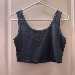 SHEIN dark grey crop top size: M